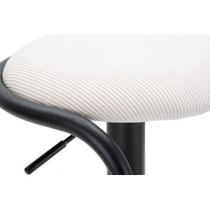 Mauro Ferretti barkruk Destiny Ø 41x61-83 cm zwart wit