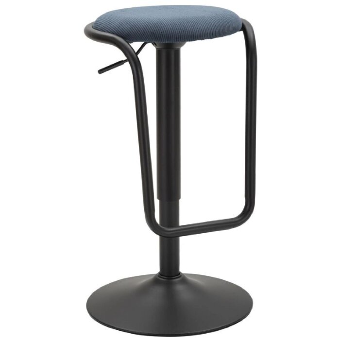 Mauro Ferretti barkruk Destiny Ø 41x61-83 cm zwart marine