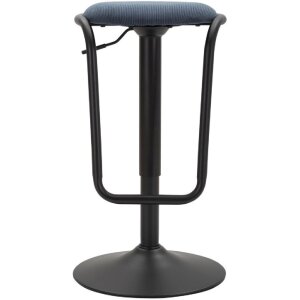 Mauro Ferretti barkruk Destiny Ø 41x61-83 cm zwart marine