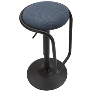 Mauro Ferretti barkruk Destiny Ø 41x61-83 cm zwart marine