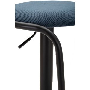 Mauro Ferretti barkruk Destiny Ø 41x61-83 cm zwart marine