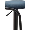 Mauro Ferretti barkruk Destiny Ø 41x61-83 cm zwart marine