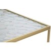 Mauro Ferretti bijzettafelset Glassy 2st 31,5x31,5x68 en 28x28x64 cm goud