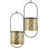 Mauro Ferretti wandvaas Hong dubbel 27x14x48 cm zwart goud