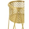 Mauro Ferretti bloemenstandaard Nat set van 2 21x20x46 en 18x18x32 cm goud