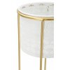 Mauro Ferretti bloemenstandaard Whity set van 2 Ø 17x46 en 14x34 cm witgoud