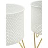 Mauro Ferretti Gaspy bloemenstandaard set van 2 Ø 16x20 en 13x20 cm witgoud