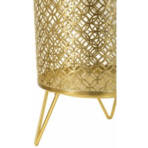 Mauro Ferretti Ceci bloemenstandaard set van 2 Ø 16x20 en 13x20 cm goud