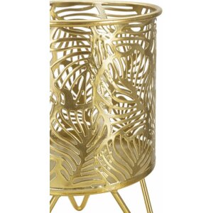 Mauro Ferretti bloemenstandaard Naty set van 2 Ø 16x20 en 13x20 cm goud