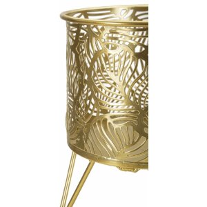 Mauro Ferretti bloemenstandaard Naty set van 2 Ø 16x20 en 13x20 cm goud