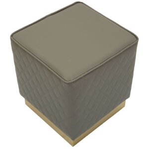 Mauro Ferretti Sharon kruk 35x35x38 cm grijs goud
