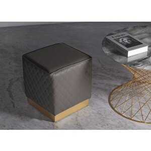 Mauro Ferretti Sharon kruk 35x35x38 cm grijs goud