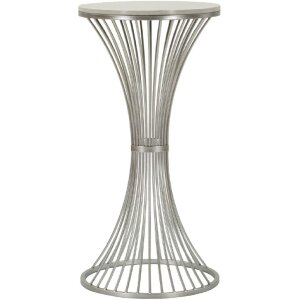 Mauro Ferretti Funnel bijzettafel Ø 40x79 cm zilver