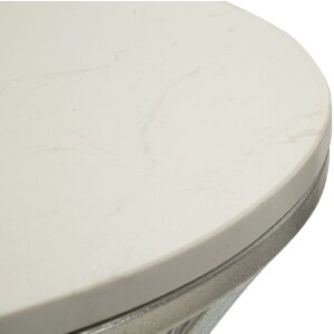 Mauro Ferretti Funnel bijzettafel Ø 40x79 cm zilver