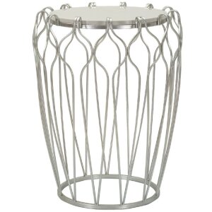 Mauro Ferretti Hook bijzettafel Ø47,5x61,5 cm zilver