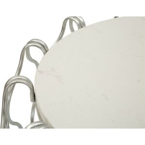 Mauro Ferretti Hook bijzettafel Ø47,5x61,5 cm zilver