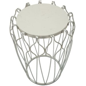 Mauro Ferretti Hook bijzettafel Ø47,5x61,5 cm zilver