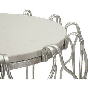 Mauro Ferretti Hook bijzettafel Ø47,5x61,5 cm zilver