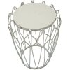 Mauro Ferretti Hook bijzettafel Ø47,5x61,5 cm zilver