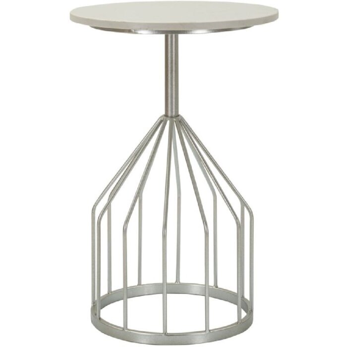 Mauro Ferretti tumbler bijzettafel Ø 37,5x58 cm zilver