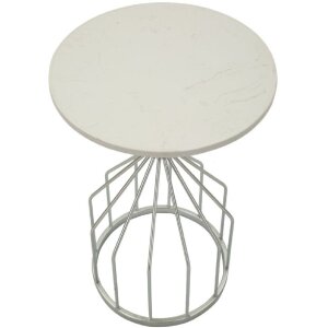 Mauro Ferretti tumbler bijzettafel Ø 37,5x58 cm zilver