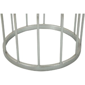 Mauro Ferretti tumbler bijzettafel Ø 37,5x58 cm zilver