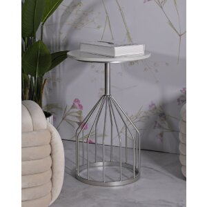Mauro Ferretti tumbler bijzettafel Ø 37,5x58 cm zilver