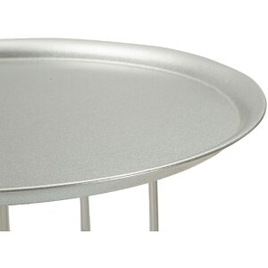 Mauro Ferretti Towery bijzettafel Ø 40x76 cm zilver