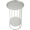 Mauro Ferretti Towery bijzettafel Ø 40x76 cm zilver