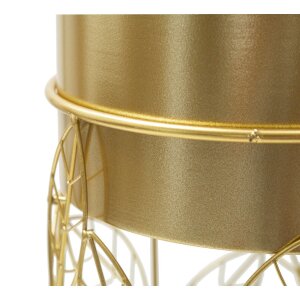 Mauro Ferretti plantenstandaard Livi set van 2 stuks Ø 23x43-20x36 cm goud