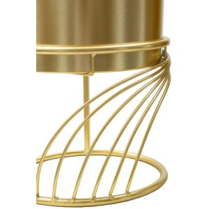 Mauro Ferretti plantenstandaard Spirally Set 2-delig Ø 23x35-20x30 cm goud