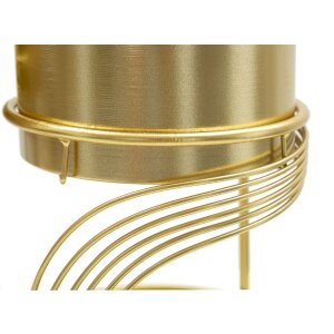 Mauro Ferretti plantenstandaard Spirally Set 2-delig Ø 23x35-20x30 cm goud