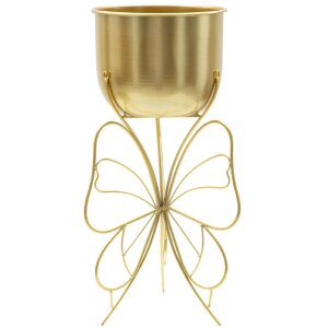 Mauro Ferretti plantenstandaard Farfy Ø 22x45 cm goud