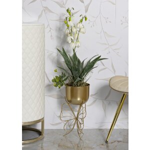 Mauro Ferretti plantenstandaard Farfy Ø 22x40 cm goud