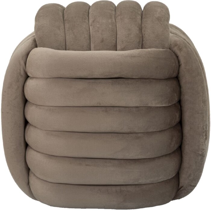 Mauro Ferretti Softy kruk 45x45x45 cm grijs