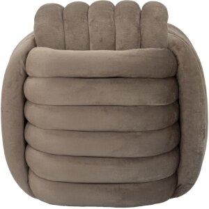 Mauro Ferretti Softy kruk 45x45x45 cm grijs