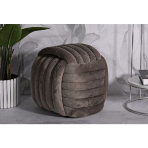 Mauro Ferretti Softy kruk 45x45x45 cm grijs