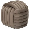Mauro Ferretti Softy kruk 45x45x45 cm grijs