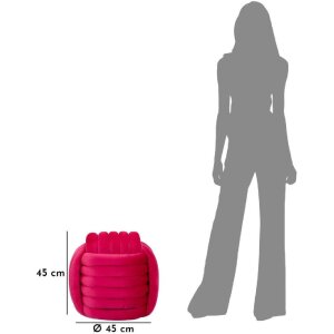 Mauro Ferretti Softy kruk 45x45x45 cm fuchsia