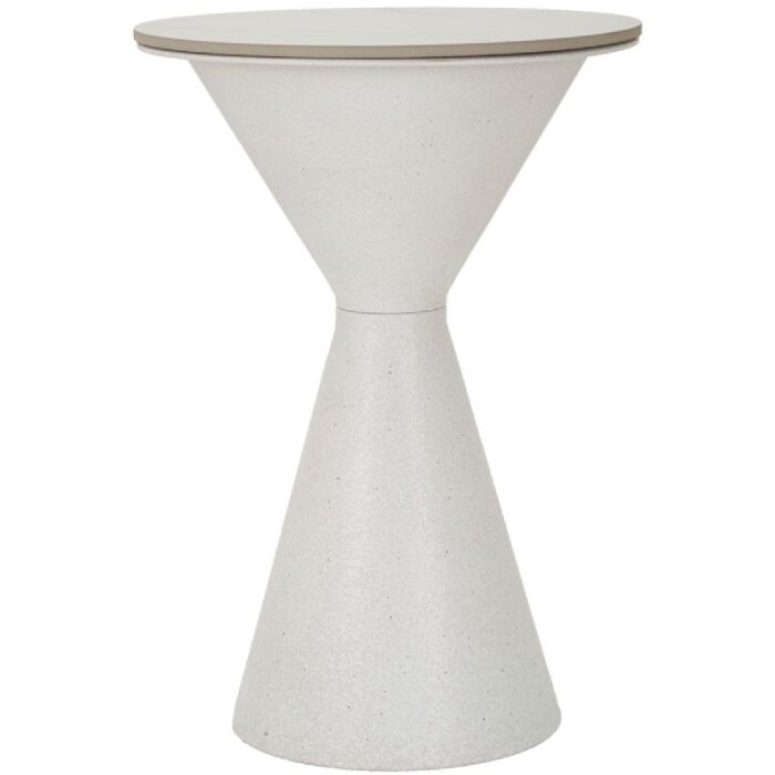 Mauro Ferretti bijzettafel wit dubbel Ø 44,5x63 cm wit