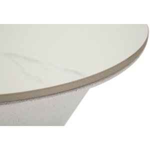 Mauro Ferretti bijzettafel wit dubbel Ø 44,5x63 cm wit