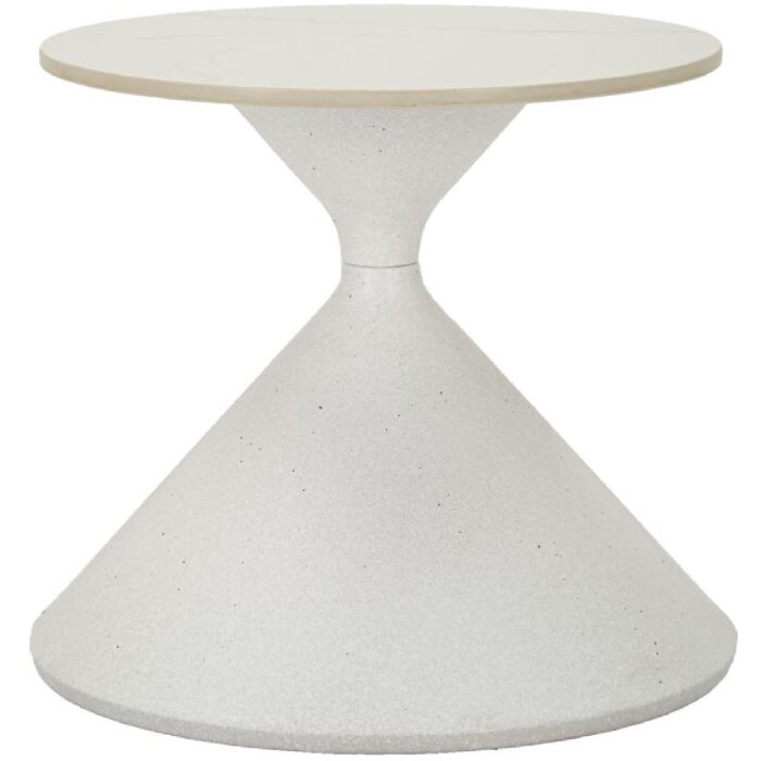 Mauro Ferretti bijzettafel Ø 42x40 cm wit