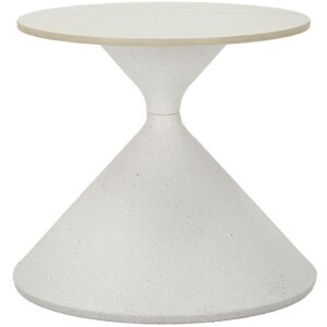 Mauro Ferretti bijzettafel Ø 42x40 cm wit