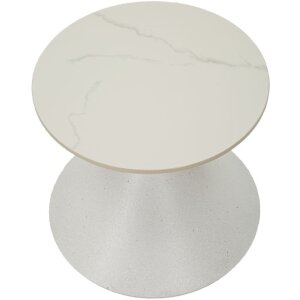 Mauro Ferretti bijzettafel Ø 42x40 cm wit