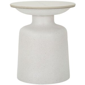 Mauro Ferretti bijzettafel Fush Ø 40x47 cm wit