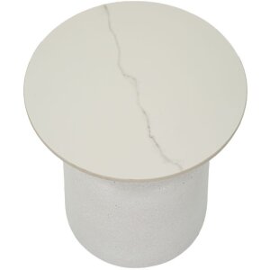 Mauro Ferretti bijzettafel Fush Ø 40x47 cm wit