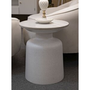 Mauro Ferretti bijzettafel Fush Ø 40x47 cm wit