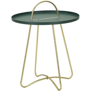 Mauro Ferretti bijzettafel Grent Ø 45x59 cm groen goud