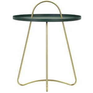 Mauro Ferretti bijzettafel Grent Ø 45x59 cm groen goud