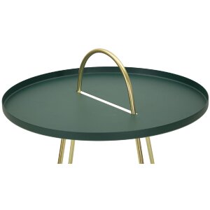 Mauro Ferretti bijzettafel Grent Ø 45x59 cm groen goud